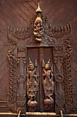 Myanmar - Mandalay, Shwe In Bin Kyaung a wonderful example of the Burmese unique teak architecture and wood-carving art. 